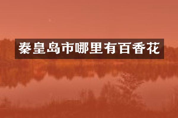 秦皇岛市哪里有百香花