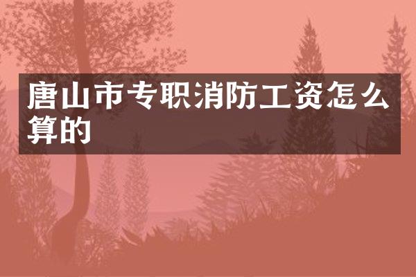 唐山市专职消防工资怎么算的