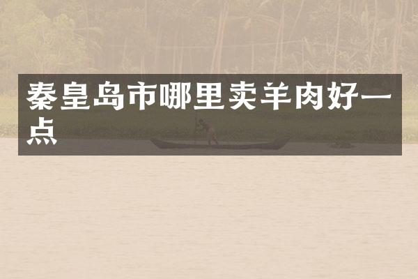秦皇岛市哪里卖羊肉好一点