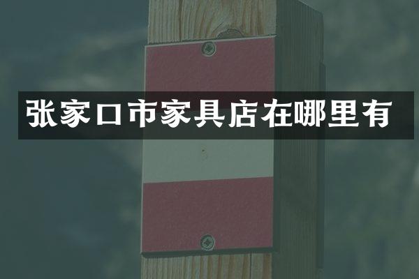 张家口市家具店在哪里有