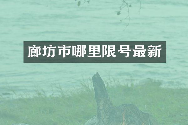 廊坊市哪里限号最新