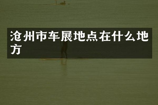 沧州市车展地点在什么地方
