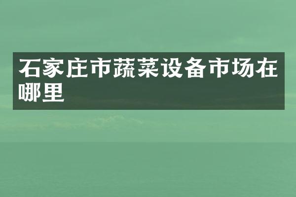 石家庄市蔬菜设备市场在哪里