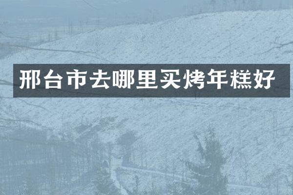 邢台市去哪里买烤年糕好