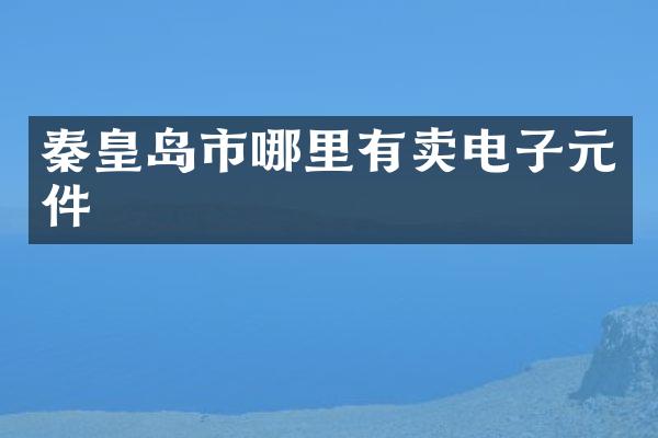 秦皇岛市哪里有卖电子元件