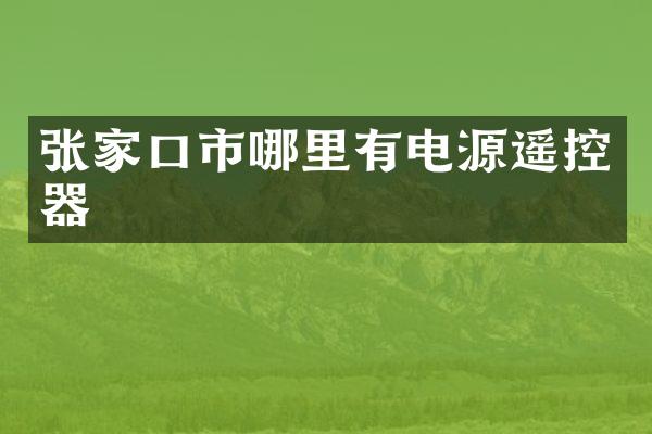 张家口市哪里有电源遥控器