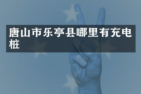 唐山市乐亭县哪里有充电桩
