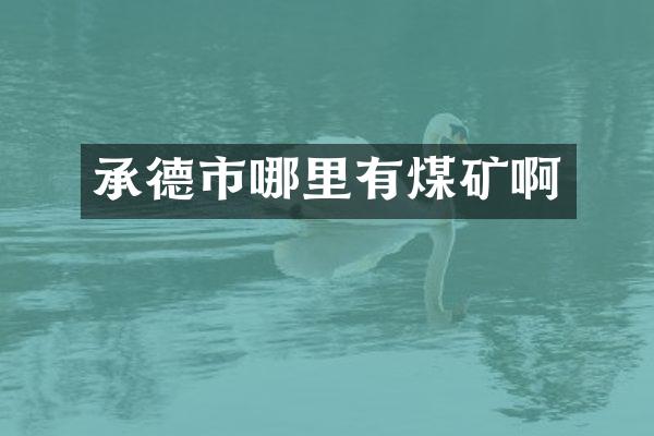 承德市哪里有煤矿啊