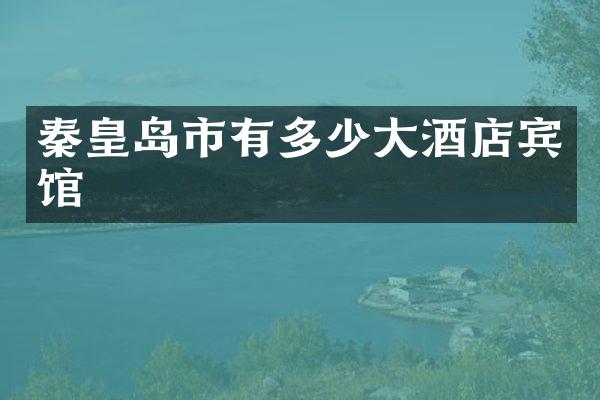 秦皇岛市有多少大酒店宾馆