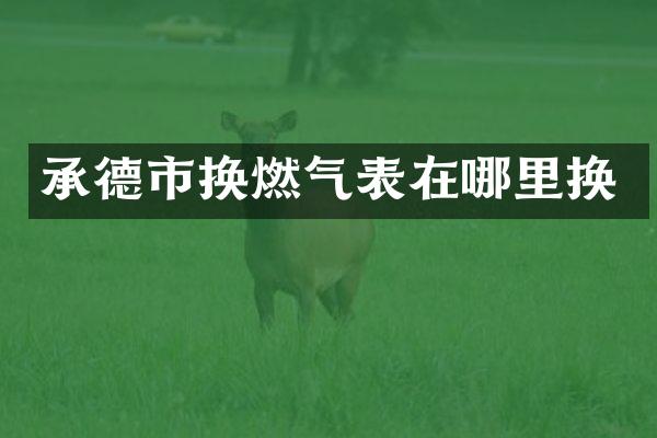 承德市换燃气表在哪里换