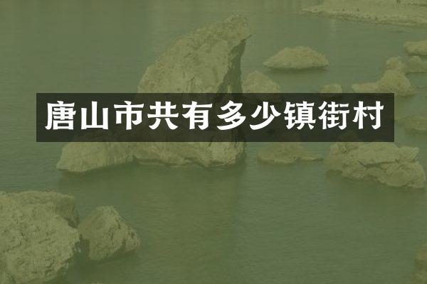 唐山市共有多少镇街村