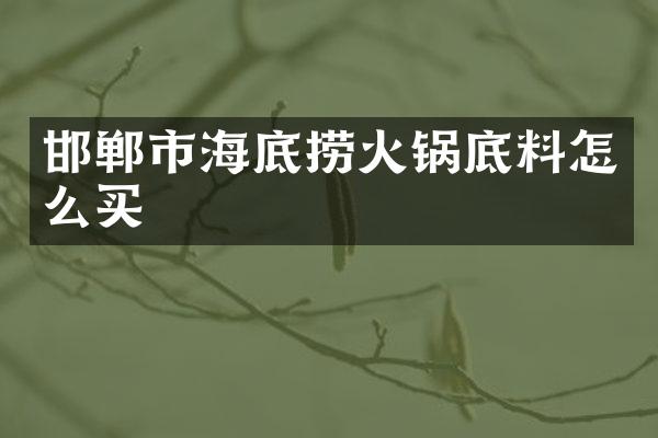 邯郸市海底捞火锅底料怎么买
