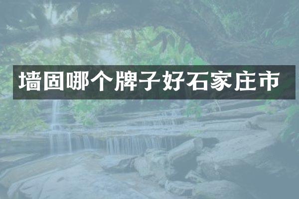 墙固哪个牌子好石家庄市