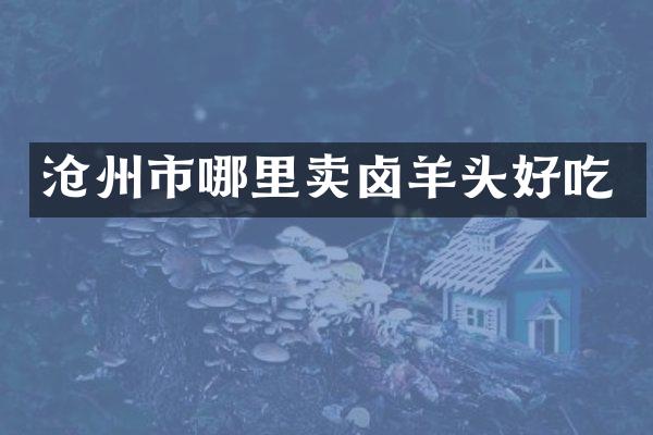 沧州市哪里卖卤羊头好吃