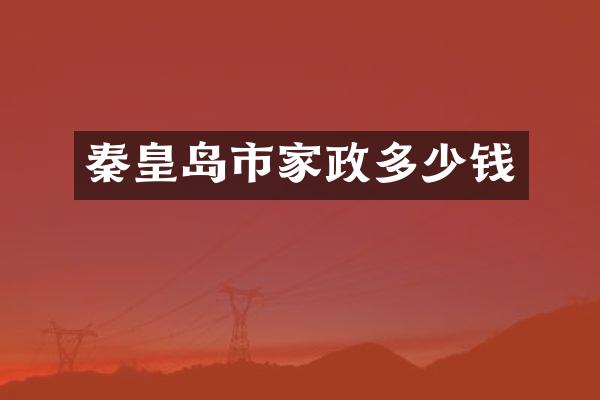 秦皇岛市家政多少钱