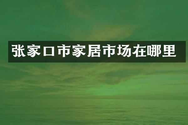 张家口市家居市场在哪里