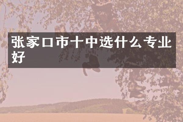 张家口市十中选什么专业好
