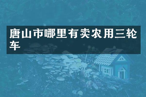 唐山市哪里有卖农用三轮车
