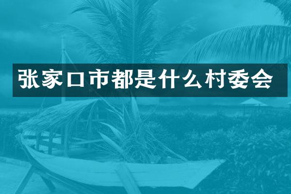 张家口市都是什么村委会