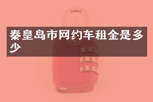 秦皇岛市网约车租金是多少