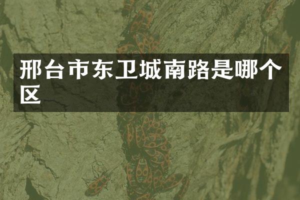 邢台市东卫城南路是哪个区