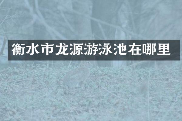 衡水市龙源游泳池在哪里