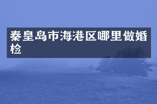 秦皇岛市海港区哪里做婚检