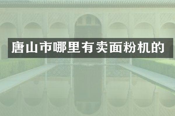 唐山市哪里有卖面粉机的