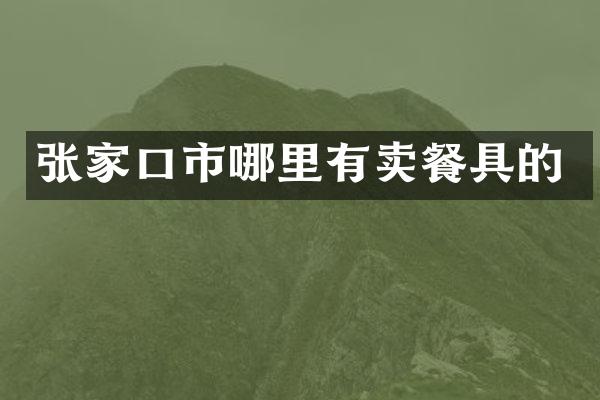 张家口市哪里有卖餐具的