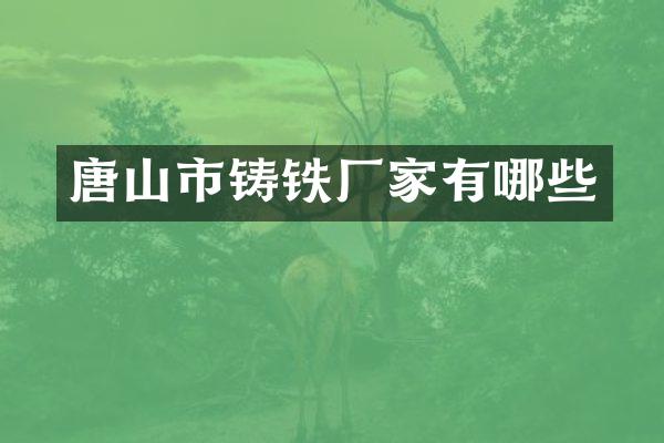 唐山市铸铁厂家有哪些