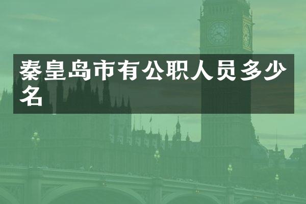 秦皇岛市有公职人员多少名