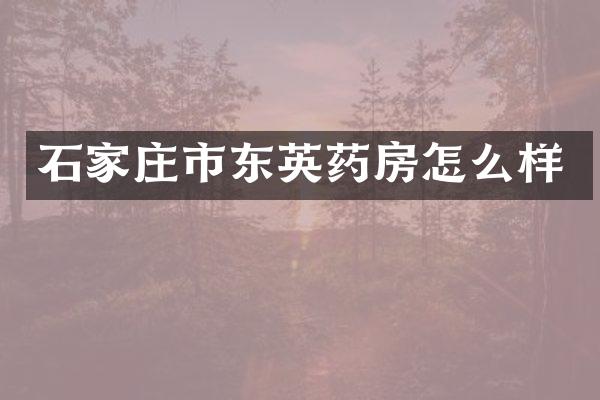 石家庄市东英药房怎么样