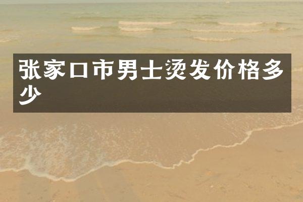 张家口市男士烫发价格多少