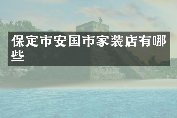 保定市安国市家装店有哪些