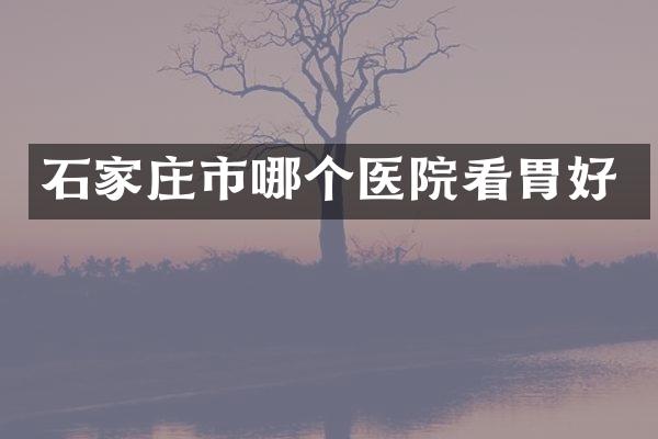 石家庄市哪个医院看胃好