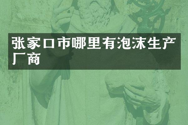 张家口市哪里有泡沫生产厂商
