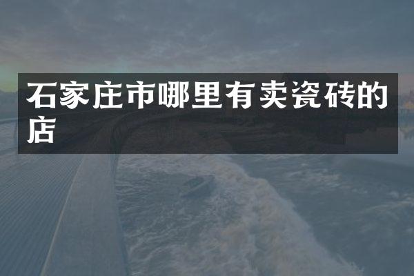 石家庄市哪里有卖瓷砖的店