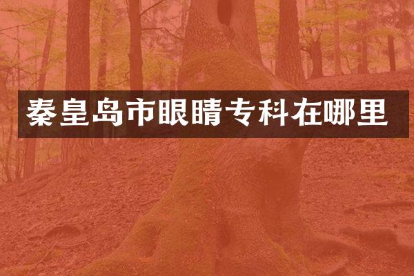 秦皇岛市眼睛专科在哪里