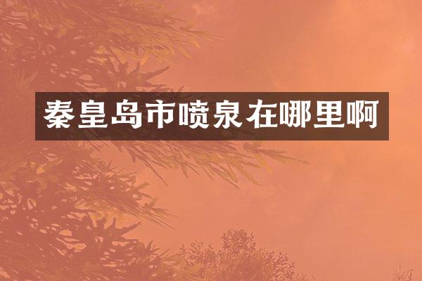 秦皇岛市喷泉在哪里啊