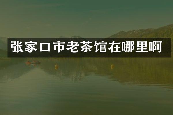 张家口市老茶馆在哪里啊