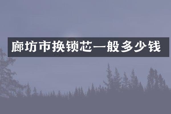 廊坊市换锁芯一般多少钱