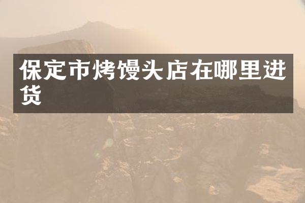 保定市烤馒头店在哪里进货