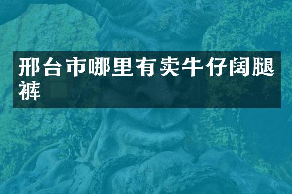 邢台市哪里有卖牛仔阔腿裤