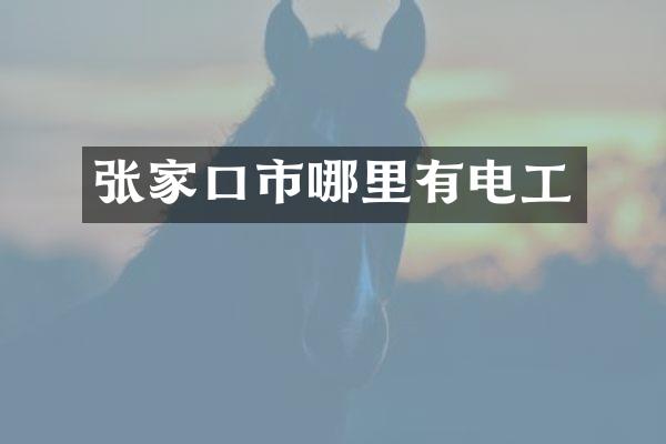 张家口市哪里有电工