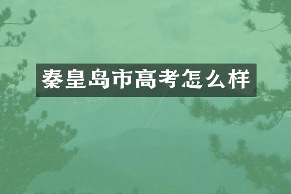 秦皇岛市高考怎么样