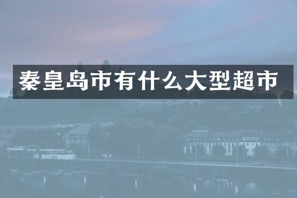 秦皇岛市有什么大型超市