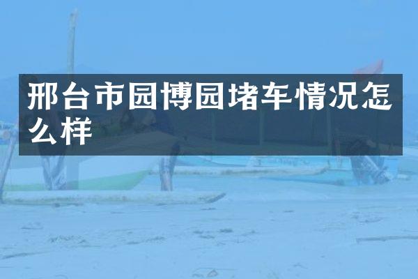 邢台市园博园堵车情况怎么样