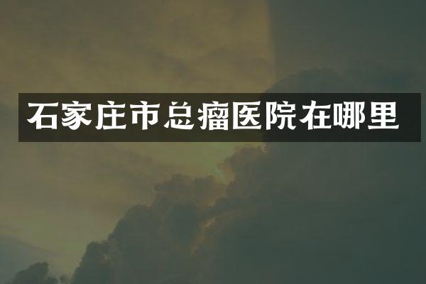 石家庄市总瘤医院在哪里