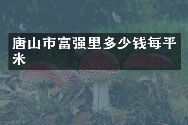 唐山市富强里多少钱每平米