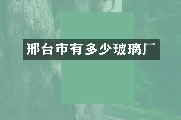 邢台市有多少玻璃厂
